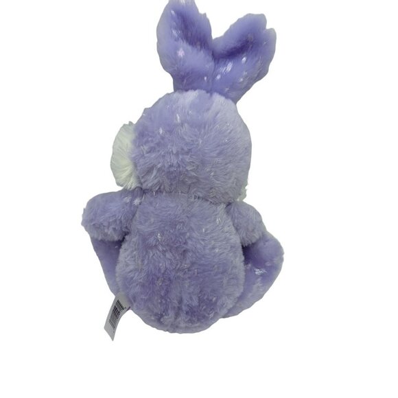 Walgreen Rabbit  bunny plush stuffed animal purple white shiny feet ears  12" - Picture 2 of 6